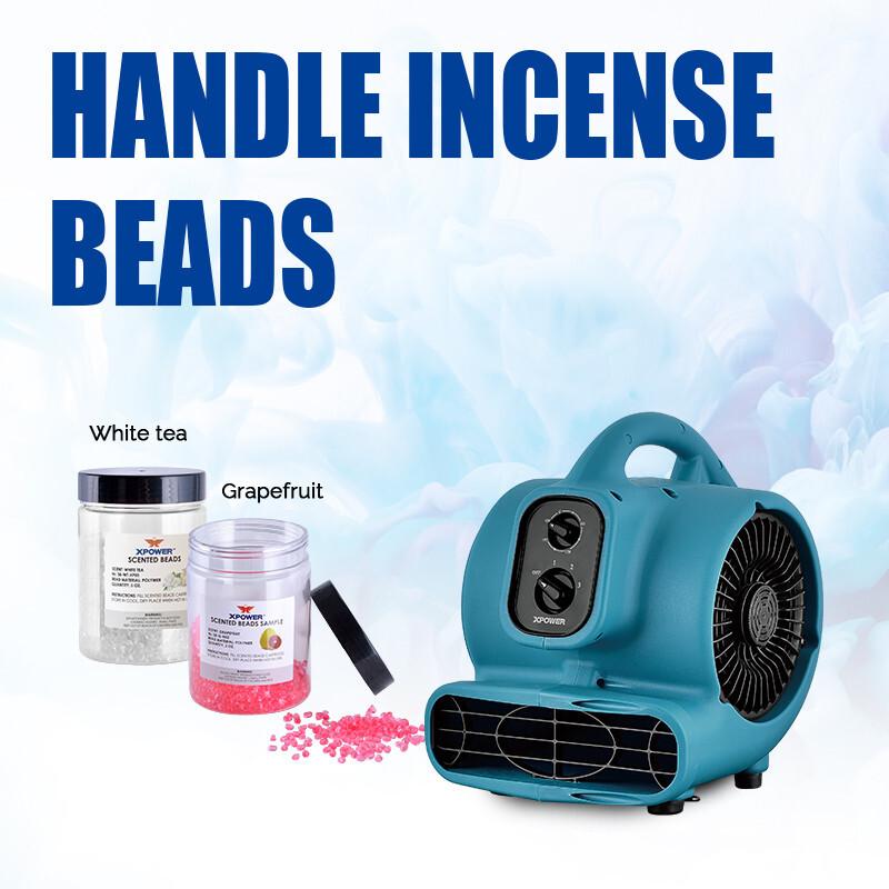 XPOWER P-250NT Blue Air Mover Carpet Dryer Floor Blower Fan Timer 8Oz Aroma Bead