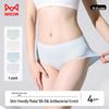 Maoren 10A Modal Antibacterial Seamless Mid-Waist Women's Briefs (4-Pack)