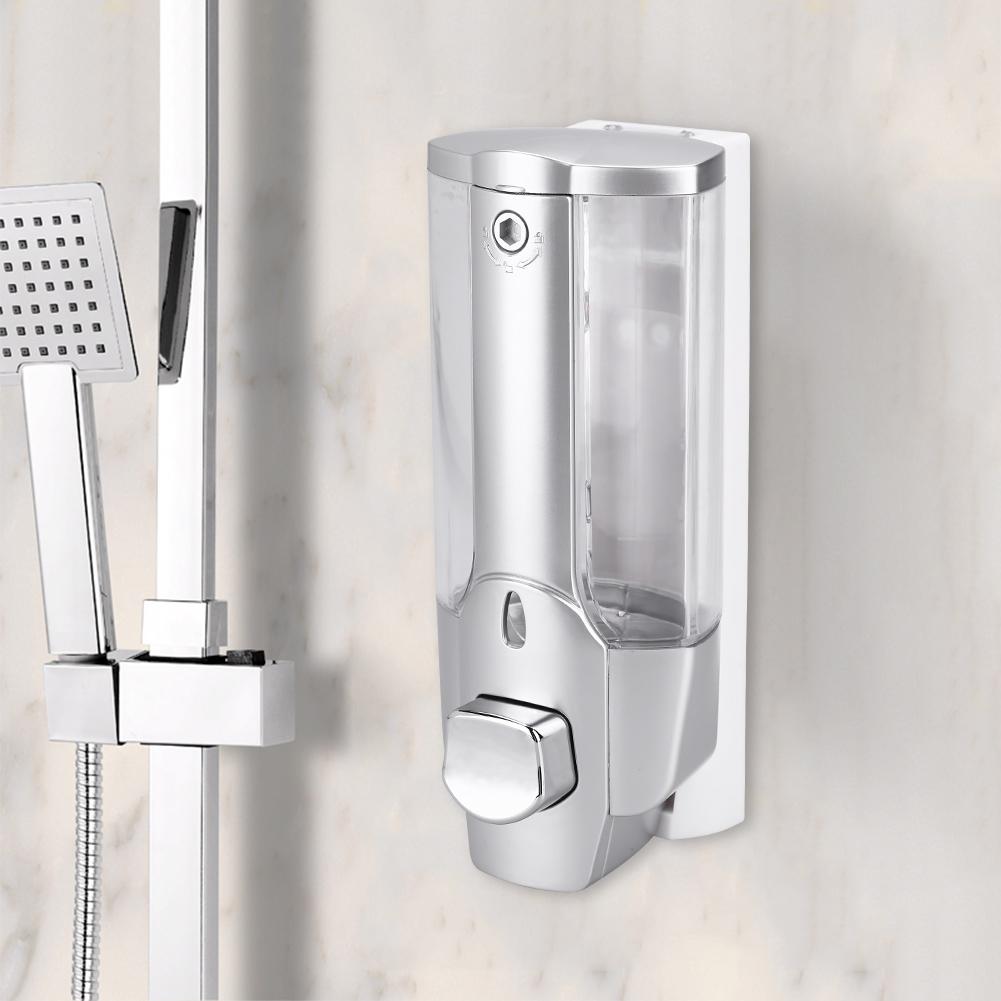 350ml 2*350ml Bathroom Wall Mounted Soap Shampoo Dispenser Lotion Liquid Pump