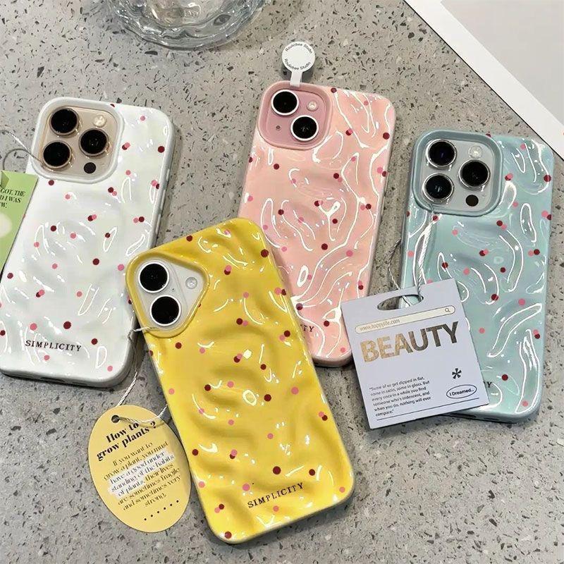 Meteorite Pattern Dot Case for Apple 17/17 Pro, Drop-Proof Soft Cover for 14/15/16 Pro Max