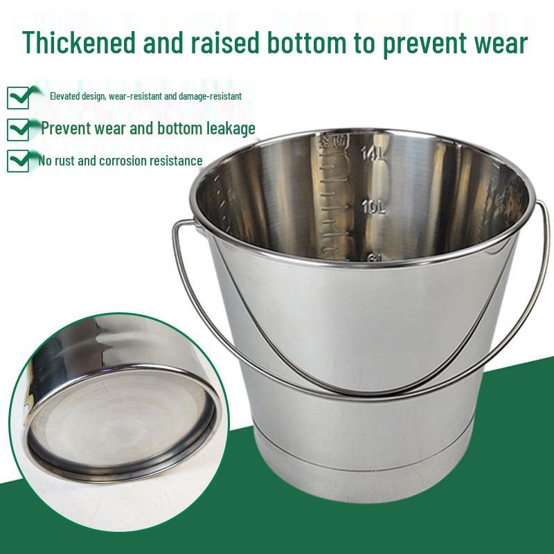 Stainless Steel Measuring Utility Bucket