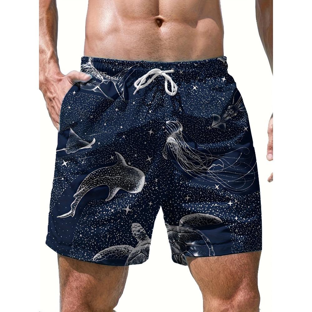 3D Digitally Printed Teen Men's Shorts, Multifunctional and Breathable