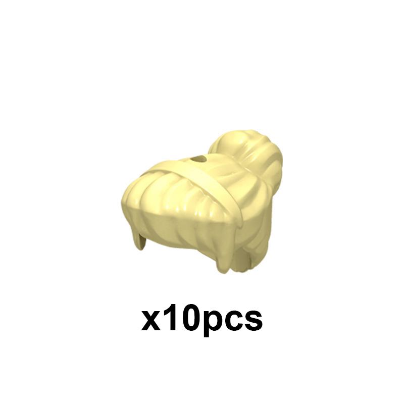 MOC City Small Particles Building Blocks Boys Girls Figures Accessories Curly Hair Beard Set Mini Bricks Toys Gifts For Kids G01