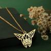 Kinitial Dainty Lotus Flower Books Necklace Women Stainless Steel Phoenix Comedy and Tragedy Mask Choker Necklace Gifts Jewelry