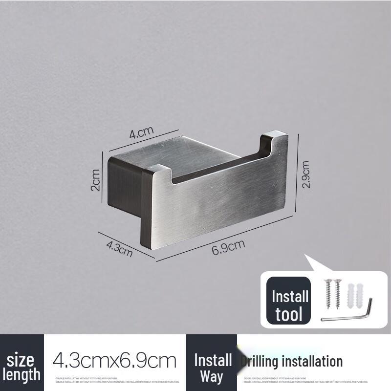 304 Stainless Steel No-Drill U-Hook