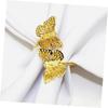 96PCS Three-dimensional hollow butterfly napkin buckle metal butterfly napkin ring hotel mouth cloth ring fashion napkin ring
