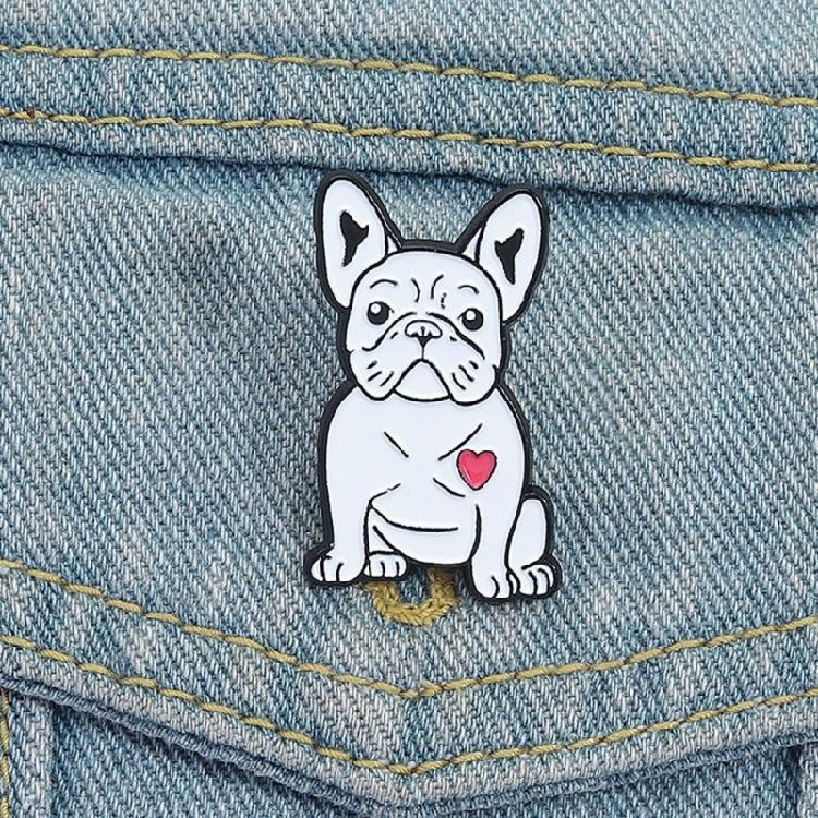 Charming Puppy Face Alloy Brooch Pin Pet Lover Fashion Accessory For Casual Wear Gift Giving Holiday Celebration Outfits