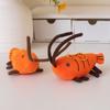 Stuffed Shrimp Plush Toy Pendant Funny Design Shrimp Plush Doll Keychain  Birthday Gifts