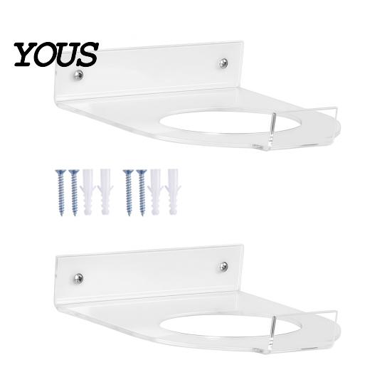 Rugby Collection Exhibition Rack 2 Pcs Acrylic Ball Holder, Wall Mount Clear Basketball Football Display Rack, for Heavy-Duty Storage Hanger, 2pcs