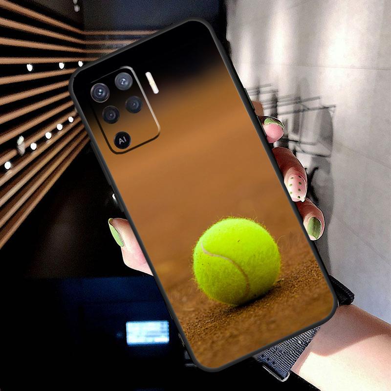 Tennis tennis racket Case For Oppo A74 A54 A94 A80 A60 A40 A18 A38 A58 A78 A98 A96 A76 A16 A15 A17 A57 A77 A5 Pro