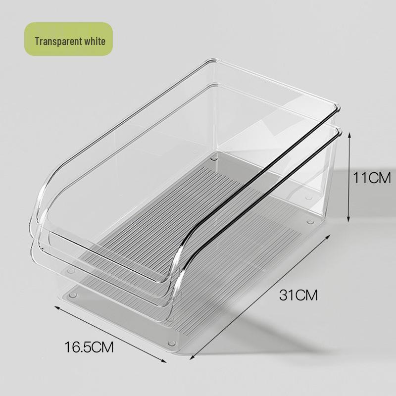 Food-Grade Plastic Kitchen Refrigerator Organizer for Vegetables, Eggs, and More