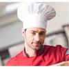 2pcs Adult Chef Hat Pack Adjustable Elastic Baker Cap for Kitchen Cooking Suitable for Catering Schools Colleges Restaurants