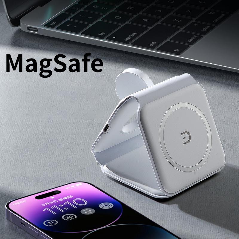 3 in 1 Charging Station for iPhone 16/15/14/13/12 Series, Travel Charger for Multiple Devices for AirPods 3/2/Pro,Apple Watch Serie