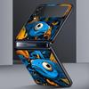 Blue Ocean Fish Hard PC Phone Case For Samsung Galaxy Z Flip 7 6 5 4 Black Cover For Galaxy Z Flip 3 Foldable Shell Fundas Capas