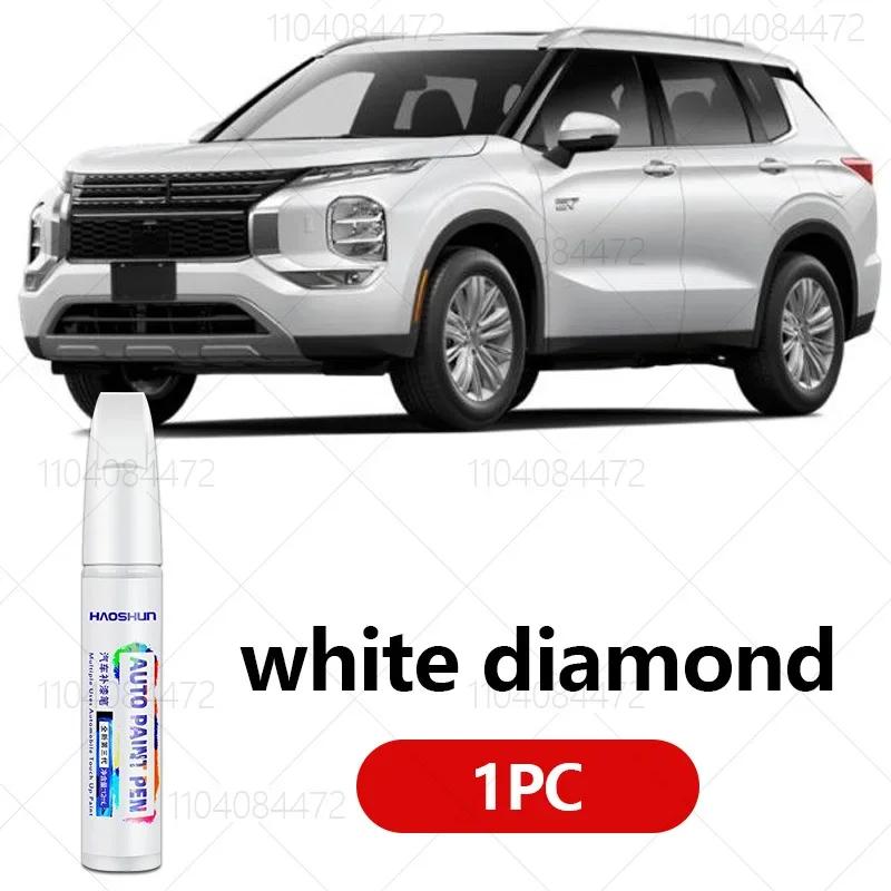 For Mitsubishi Outlander 2001-2025 CU CW0 GF0 GG0 Paint Repair Pen Touch Up Scratch Remover DIY Auto Accessories Black White