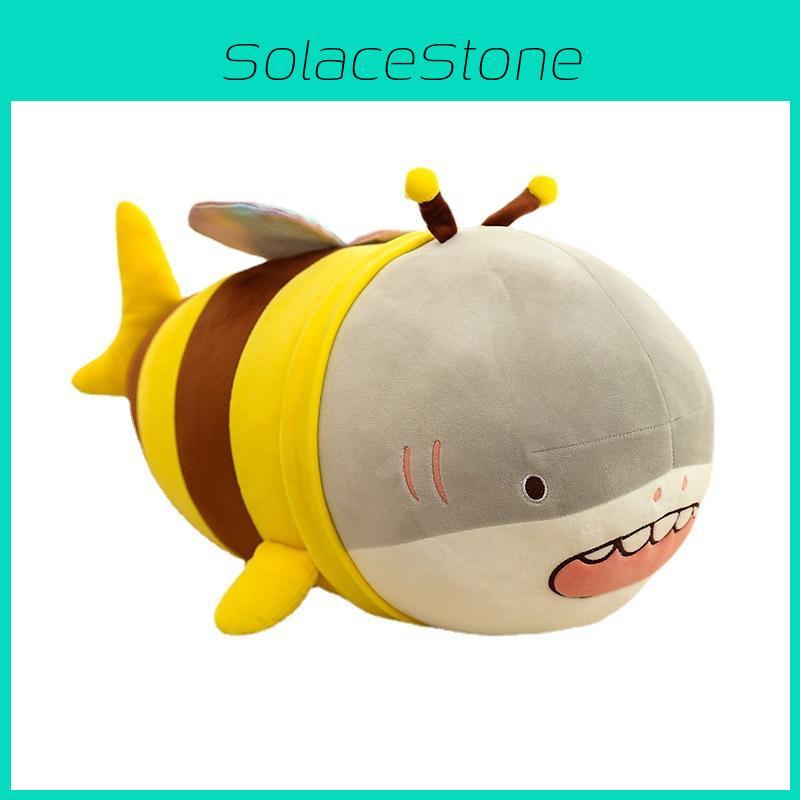 Bee Shark Plush Toy Funny Stuffed Animal Pillow Gift