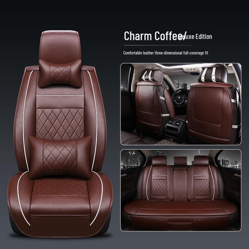 Diamond-Shaped Split Full-Surround Car Seat Cushion for All Seasons