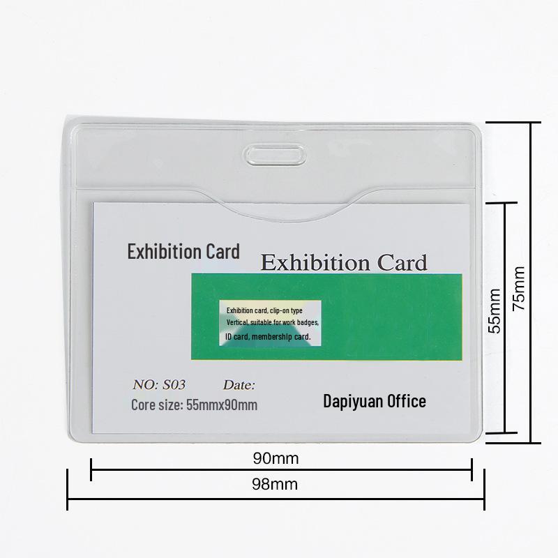 Transparent PVC ID Card Holder with Lanyard