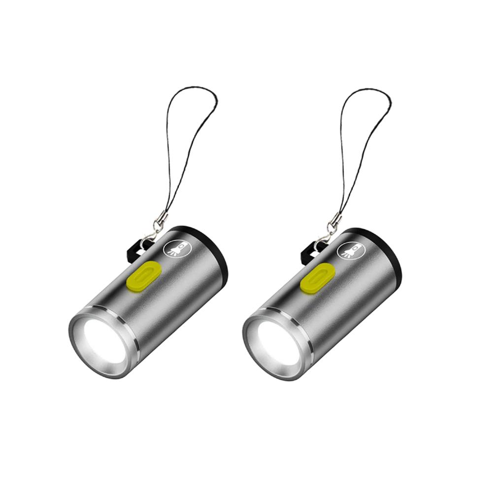 1-5PCS LED Handheld Mini Flashlight Type C Powered Small Pocket Flashlight Outdoor Emergency Light for Outdoor Hiking Camping