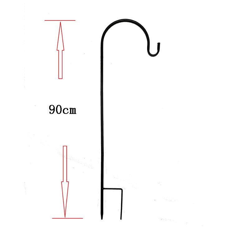 Garden Outdoor Single Hook With Base Single Hook For Plant Baskets Garden Heavy Duty Bird Feeder Pole