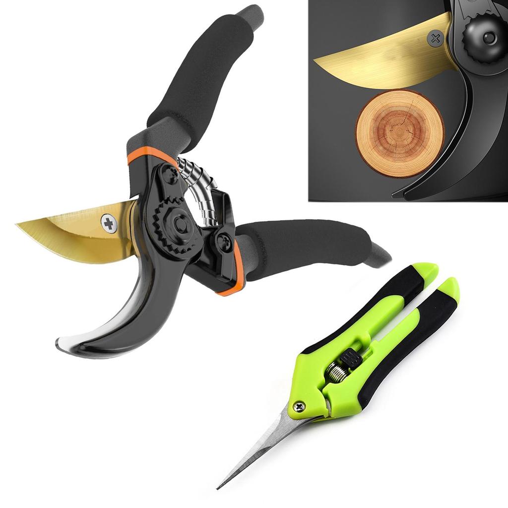 Bypass Pruning Shears, Gardening Scissors, Super Sharp Premium Garden Shears, Pruning Shears For Gardening, Garden Hedge Clippers Handheld Pruners