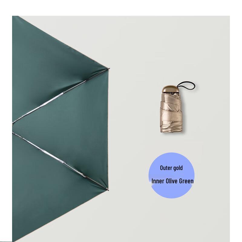 PALONY Ультра-компактный складной зонт, титаново-серебристый