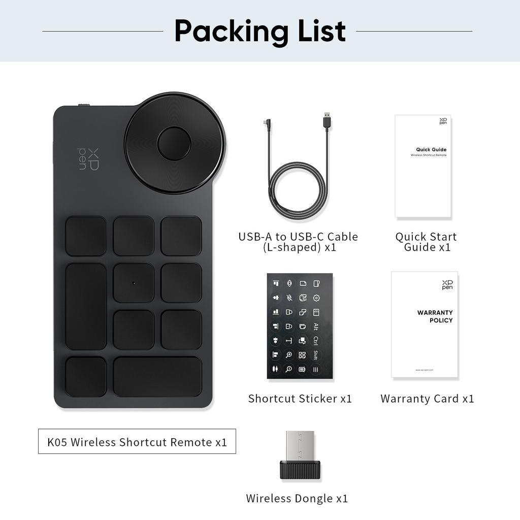 XPPen ACK05 Wireless Shortcut Remote