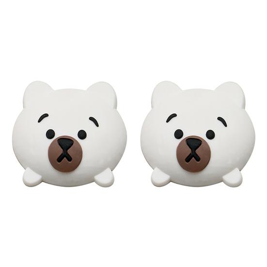 2Pcs Cartoon Door Stopper Wall Protector Quiet Shock Absorbing Door Stops Wall Shield Cushion Soft Adhesive Wall Bumper Guard for Door Handle Knob
