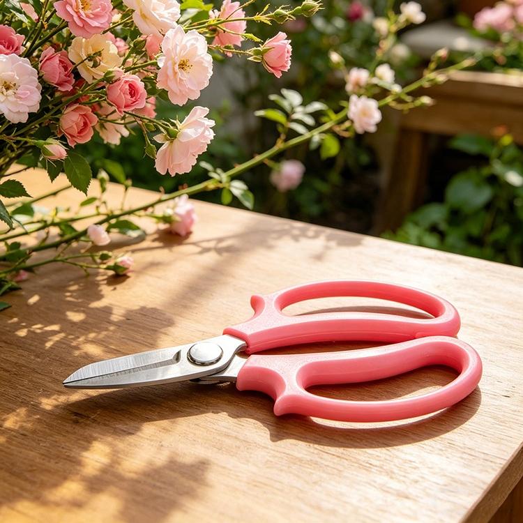 Professional Floral Shears Sharp Flower Trimming Scissors for Garden Bouquet Cutting