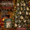 2D Arcylic Goat Advent Calendars 2026, Christmas Animal Advent Calendar Collection,24 Days Countdown Christmas Tree Ornament