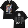 Rapper Duki Ameri World Tour 2025 Merch Tees Men Women Fashion Hip Hop T Shirts Summer Casual Loose Cotton Gothic Punk T-shirt