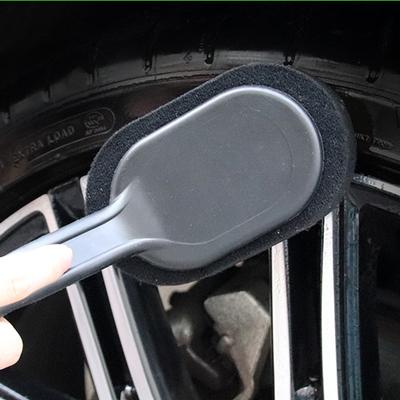 Car Tire Wheel Polishing Sponge Brush Long Handle Interior Brush Waxing Tire Hub Cleaning Sponge Brush Cleaning Car Accessories