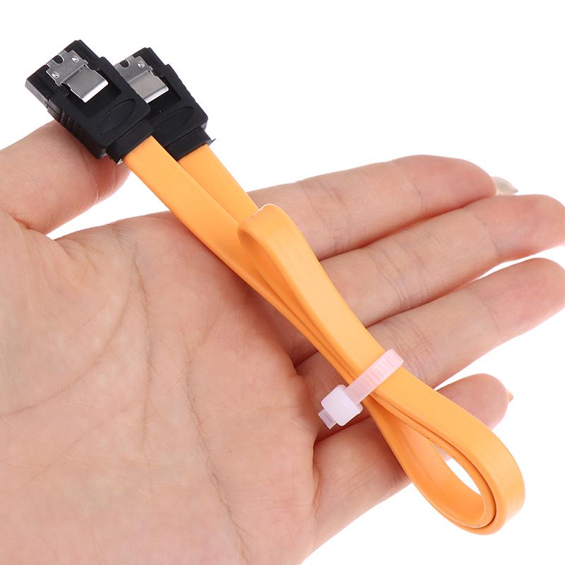2X 40Cm Sata 3 Iii 3.0 Data Cable 6Gbps For Hdd Ssd With Angle & Lead Clip