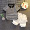Jungen Sommeranzug Mittel- und Kleinkinder Set aus Kurzarm-T-Shirt + Hose Sportliches zweiteiliges Set