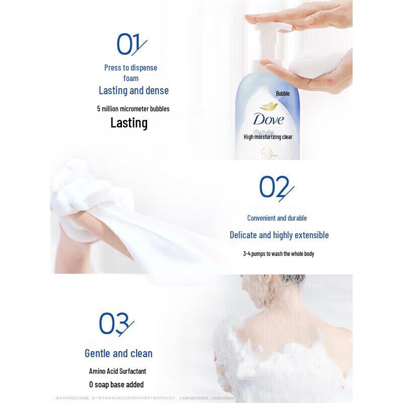 Dove Deep Nourishing Mite-Removing Shower Foam