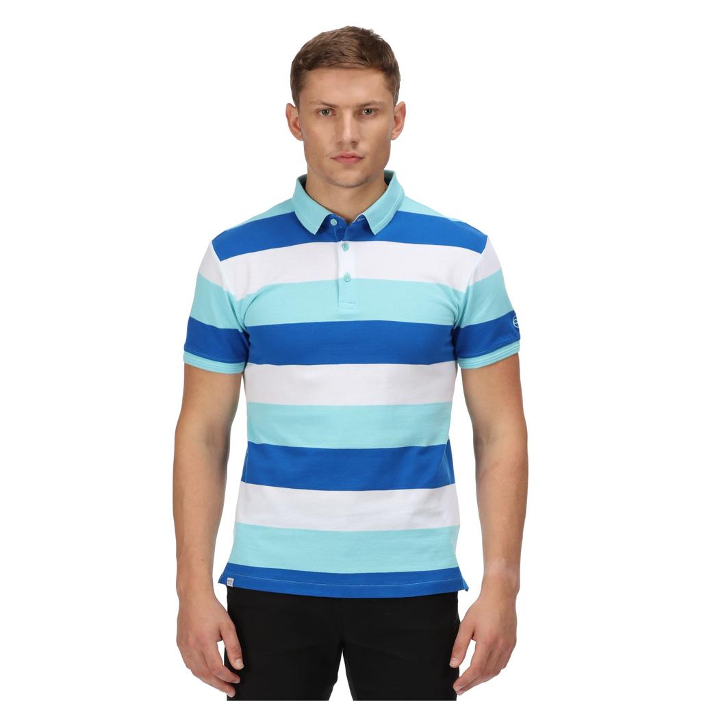 Regatta Mens Maxen Stripe Polo Shirt