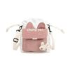 Cute little bag female, new trendy cartoon bucket bag literary student canvas bag shoulder messenger bag