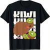 Kiwi-Vogel auf Kiwi-Fahrrad Kawaii Kiwi T-Shirt