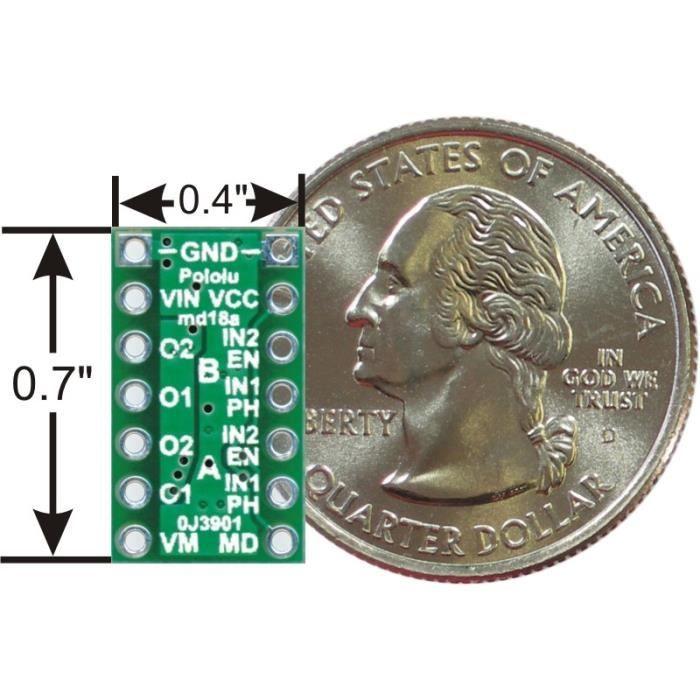 Pololu DRV8835 Dual Motor Driver Module