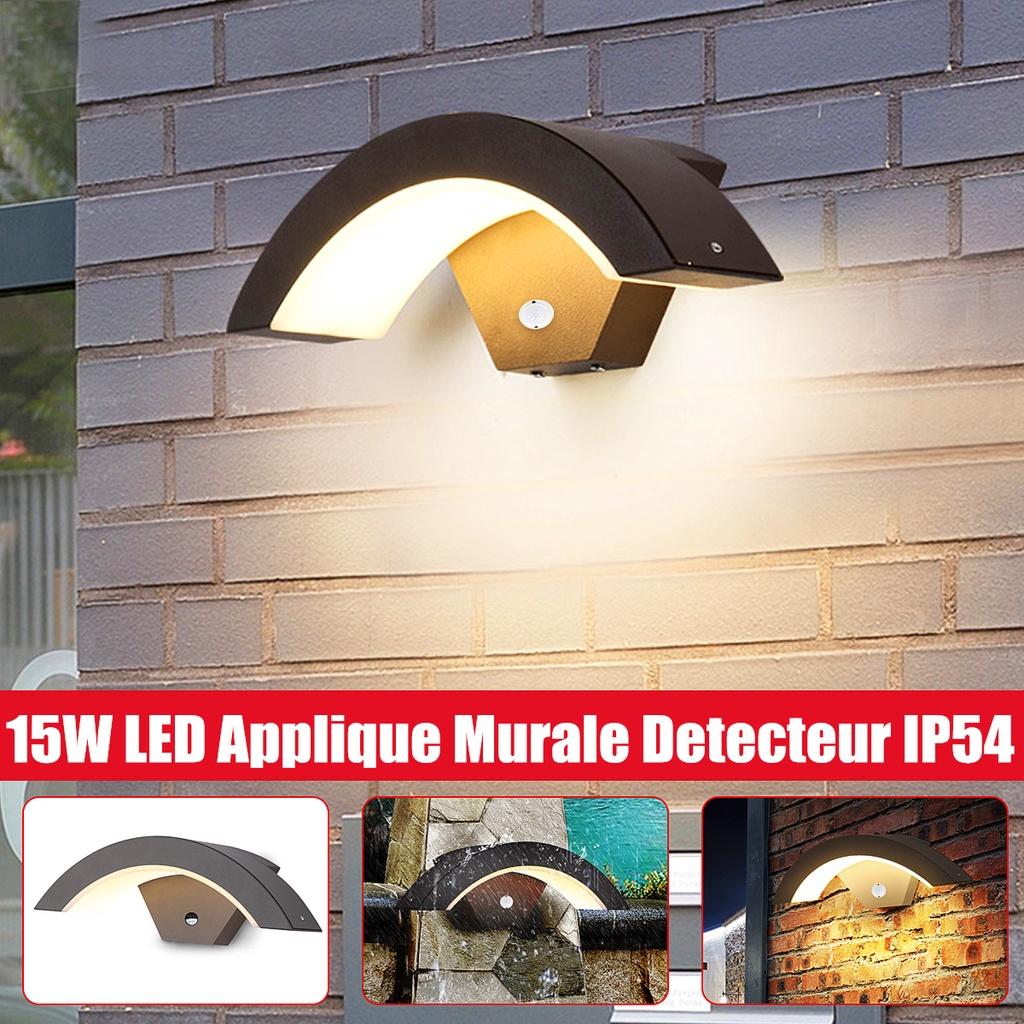 15W 220V Outdoor Wall Light Motion Sensor LED Wall Lamp Garden Yard Porch Outdoor Warm Light Waterproof IP54