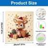 Premium Framed Pearl Art Kit with Cute Christmas Reindeer and Gift Boxes 5D Sparkling Bead Canvas DIY Relaxing Craft for Home Wall Decor Gift