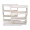 Folding Storage Shelf 90 Degree Rotating Spice Organizer Rack for Kitchen and Bathroom Cabinet