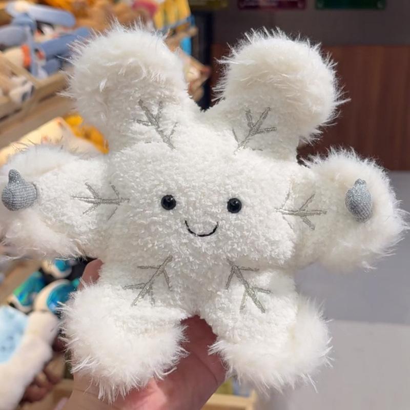 Fun Winter Snowflake Plush Toy Christmas Doll Soothing Doll as a gift for your girlfriend