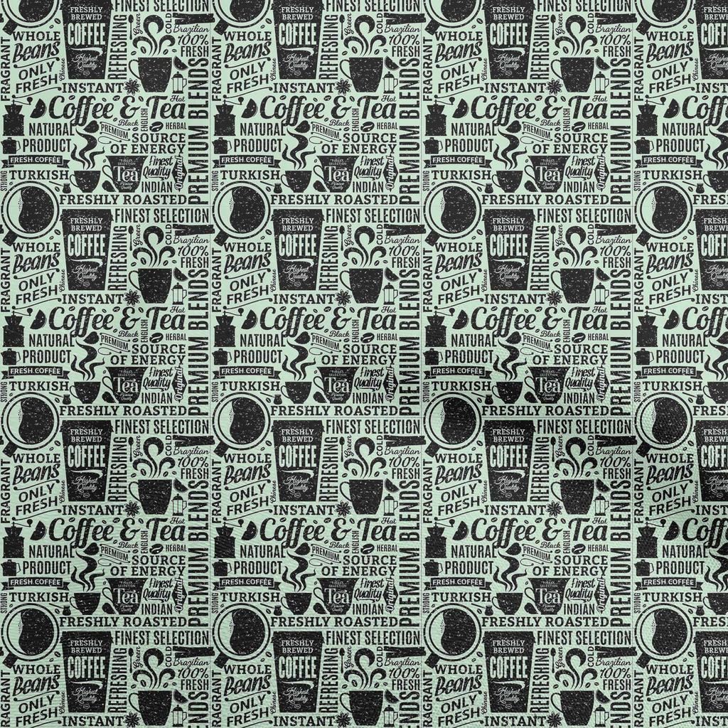 oneOone Cotton Flex Black Fabric Nostalgia Coffee Sewing Fabric By The Yard Printed Diy Clothing Sewing Supplies 40 Inch