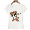 Summer Women T Shirt Corgi Dabbing T Shirt Welsh Corgis Dab Dance Funny Gifts Print T