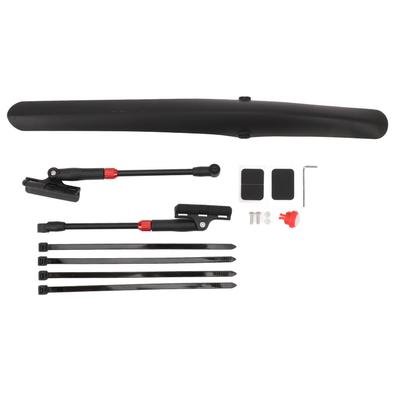 Bike Rear Mudflap Adjustable Streamlined Low Wind Resistance with Tail Light Road Bike Rear Mud