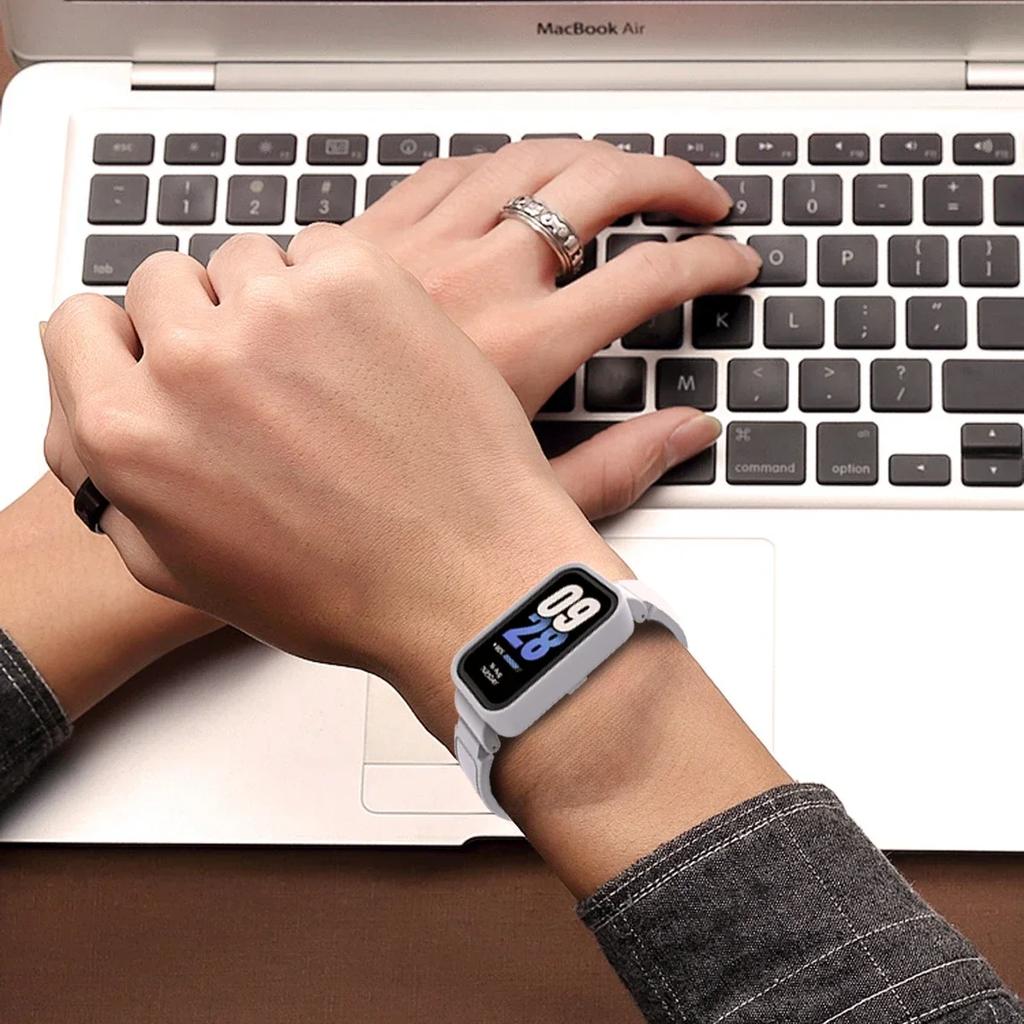 Curea de ceas din silicon Pentru Redmi Smart Band 2 Brățară sport de înlocuire Pentru Xiaomi Smart Band 8 Active Accesorii husă moale