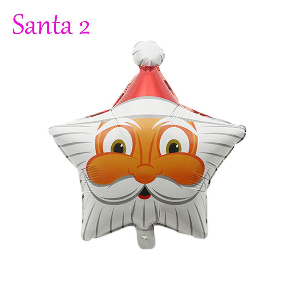 2pcs Fashion Hot Sale Children Toy Cute Helium Santa Claus Christmas Foil Balloon Birthday Decor