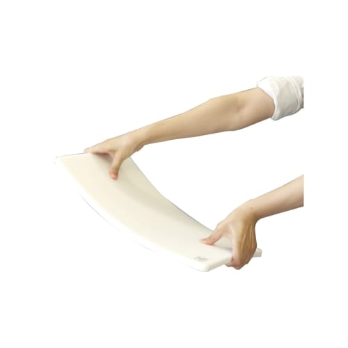 Sanyo Kasei Elastomer Soft Antibacterial Cutting Board (Medium), White, EKW-M