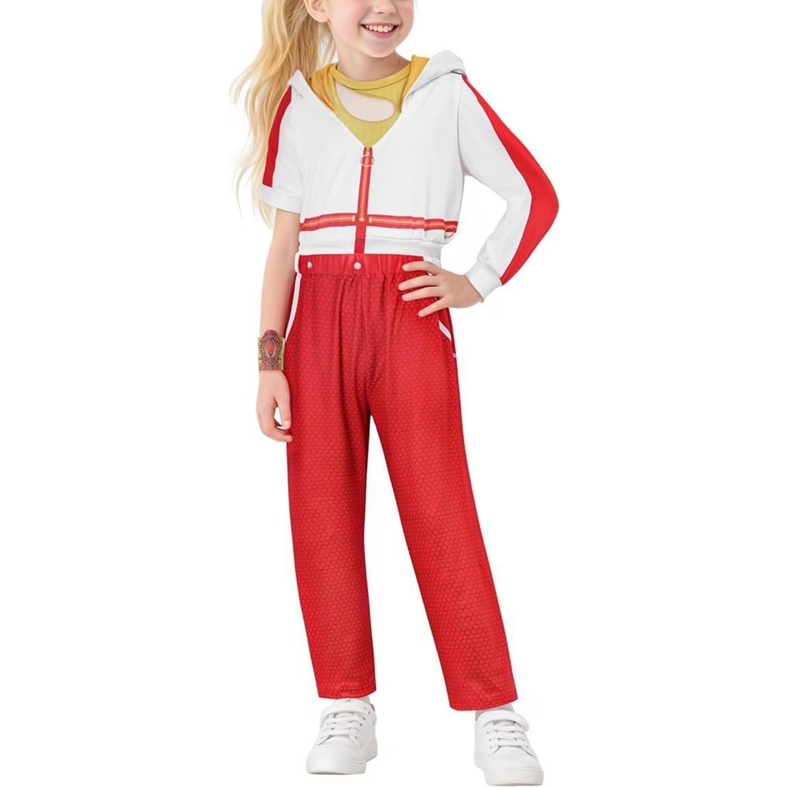 

Halloween Role Play Hooded Suit Kids COS Costume 140 белый